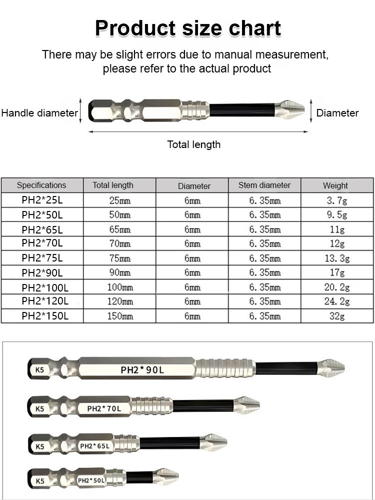 🔧Powerful magnetic drill bit set, repairs rusty screws in just 5 seconds, industrial-grade durability, limited time offer🔥
