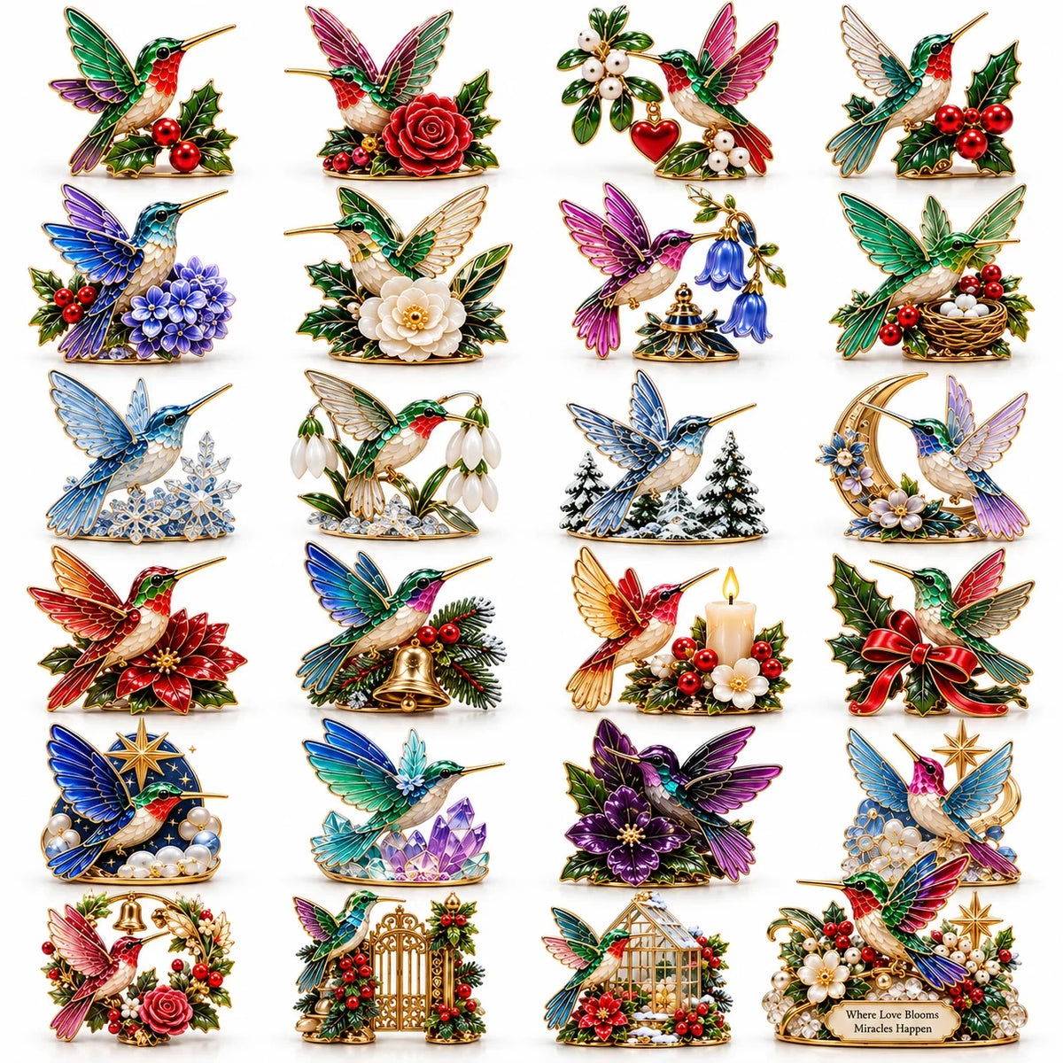 24 Days of Joy in Bloom — Hummingbird Christmas Garden Advent Calendar 2026