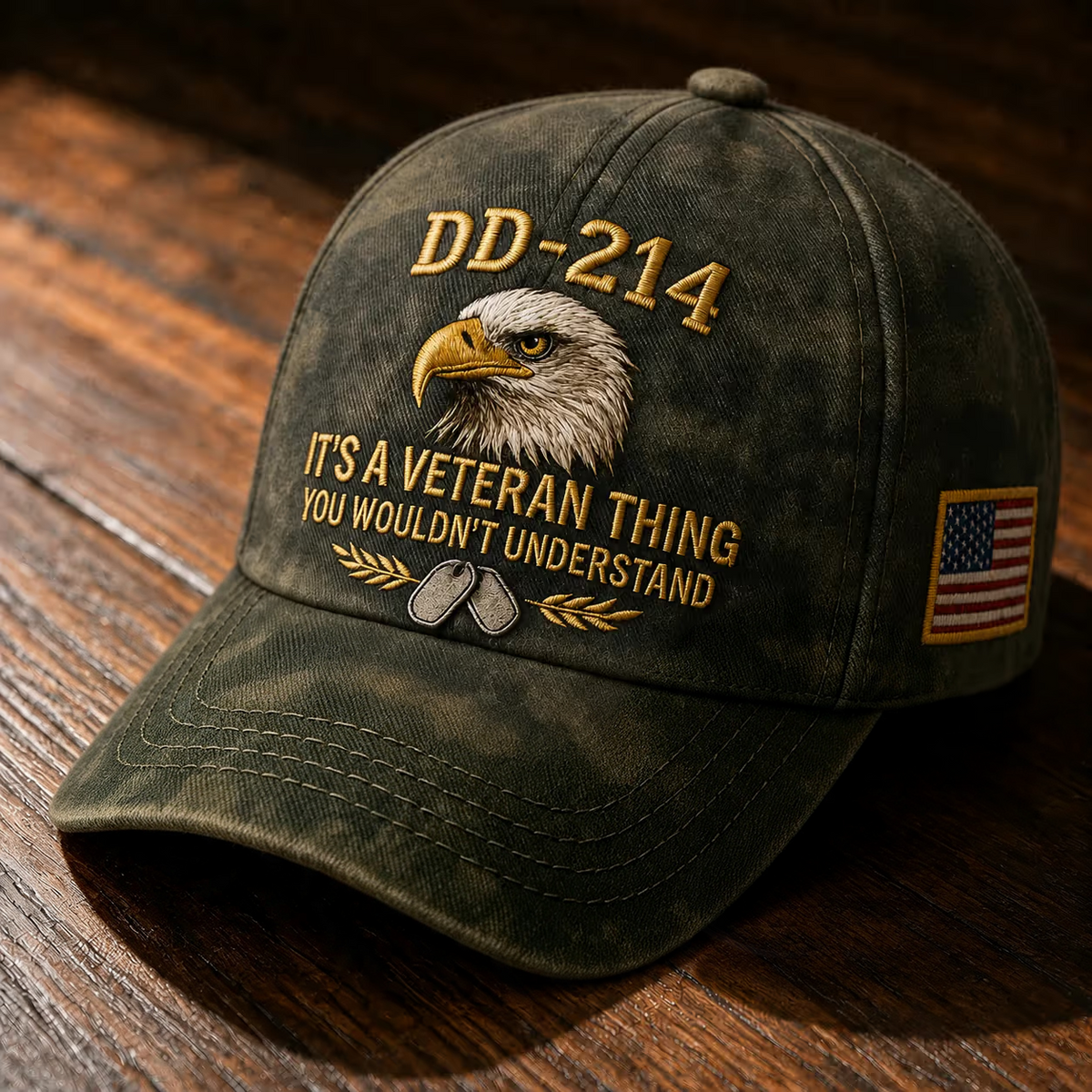 100% Handmade DD-214 Veteran Honor Embroidered Cap(๐๐ก๐๐ ๐๐ฆ๐ข๐ญ๐ก ๐๐๐ง๐๐ฆ๐๐๐ยฎ) - Buy 2 Get Extra 10% Off