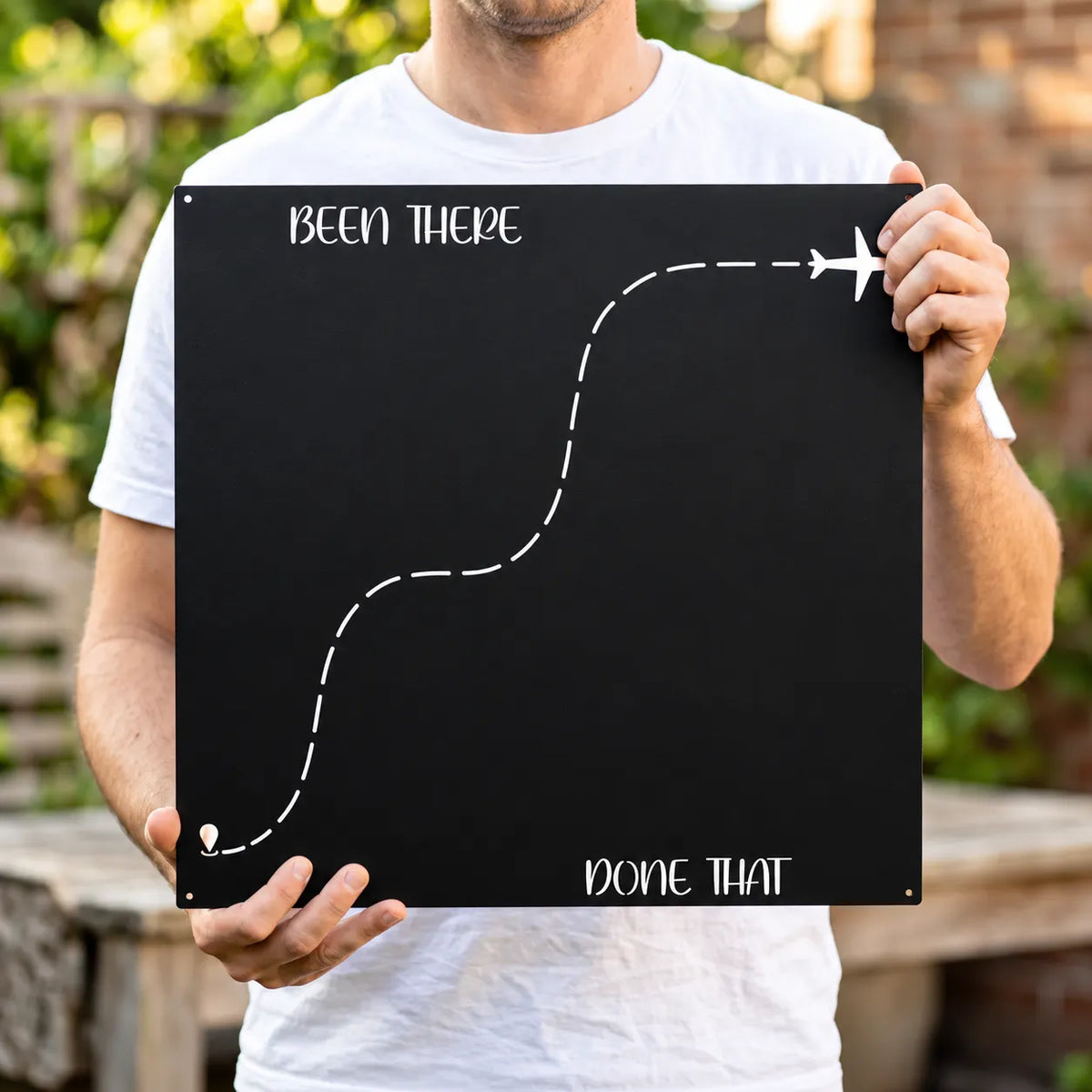 🌍✈️ Been There, Done That Travel Magnet Display Board – Round Travel Memory Wall Decor