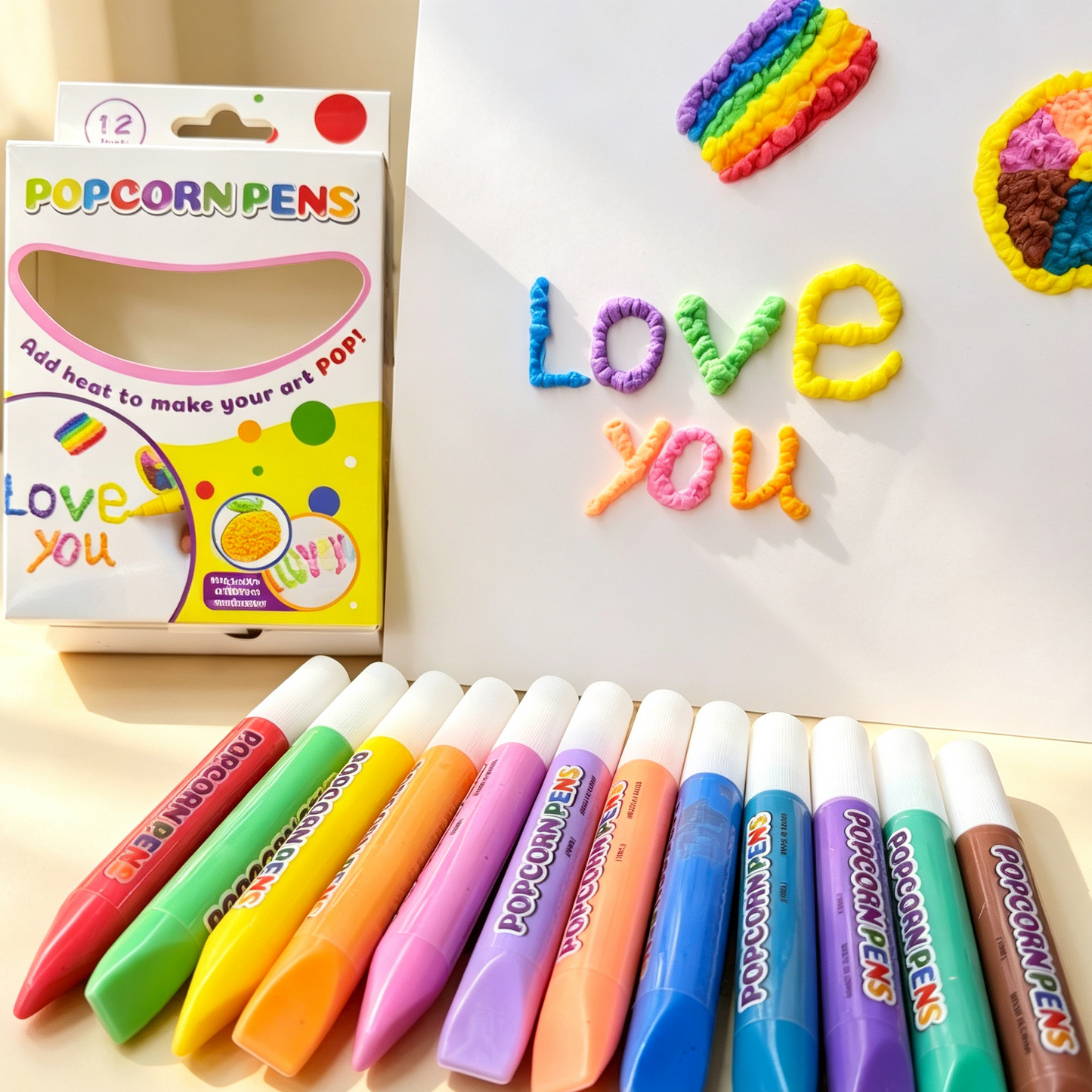 🔥HOT SALE 50% OFF🎁 Magic Puffy Pens for Kids – ✨3D Creative Drawing Art Set