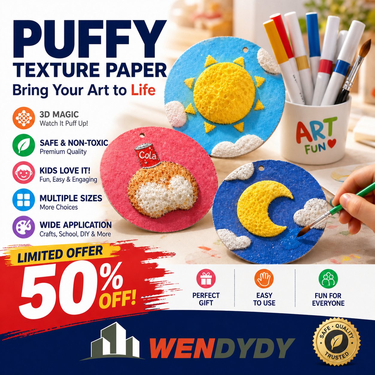 🎄🔮Master the magic of painting! Foam Texture Painting Paper👩🎨🎁