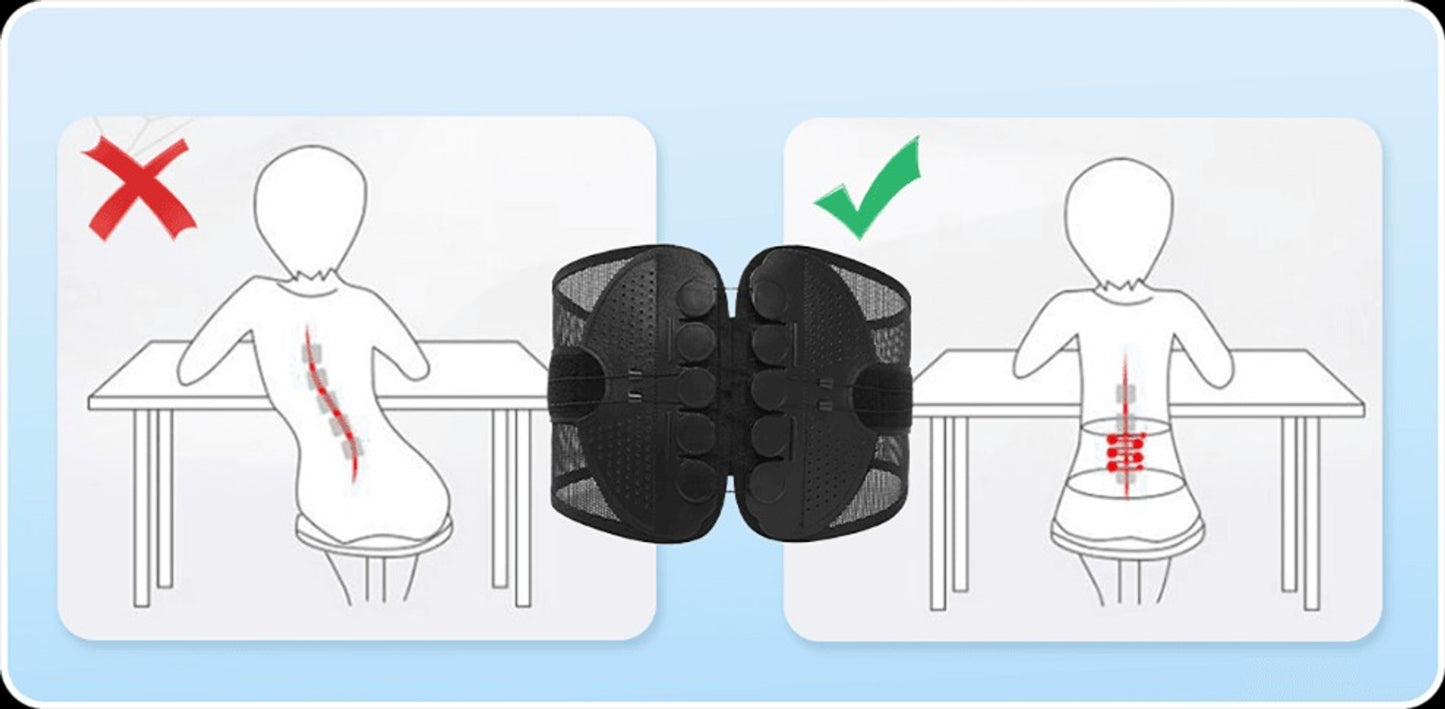 🧘Adjustable Lumbar Support Belt – Lower Back Brace💪