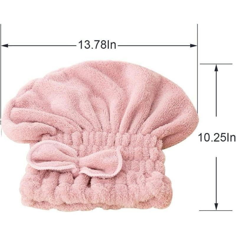 🧖♀️✨ 3PC Microfiber Hair Towel Caps – Ultra-Soft, Absorbent & Fast-Drying