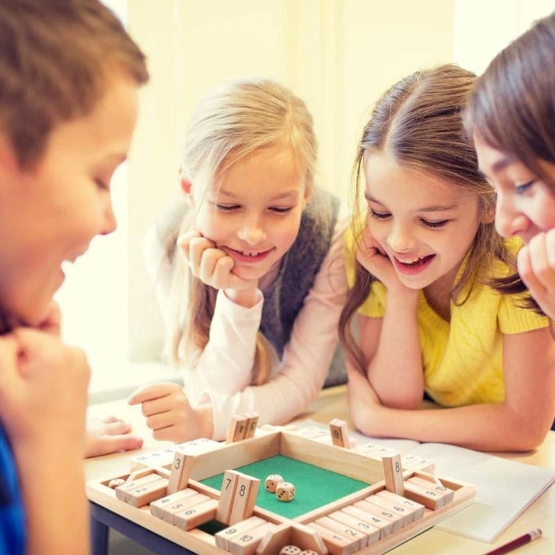 🔥Only 10 Sets Left!🕹️SHUT THE BOX-WOODEN DICE BOARD GAME