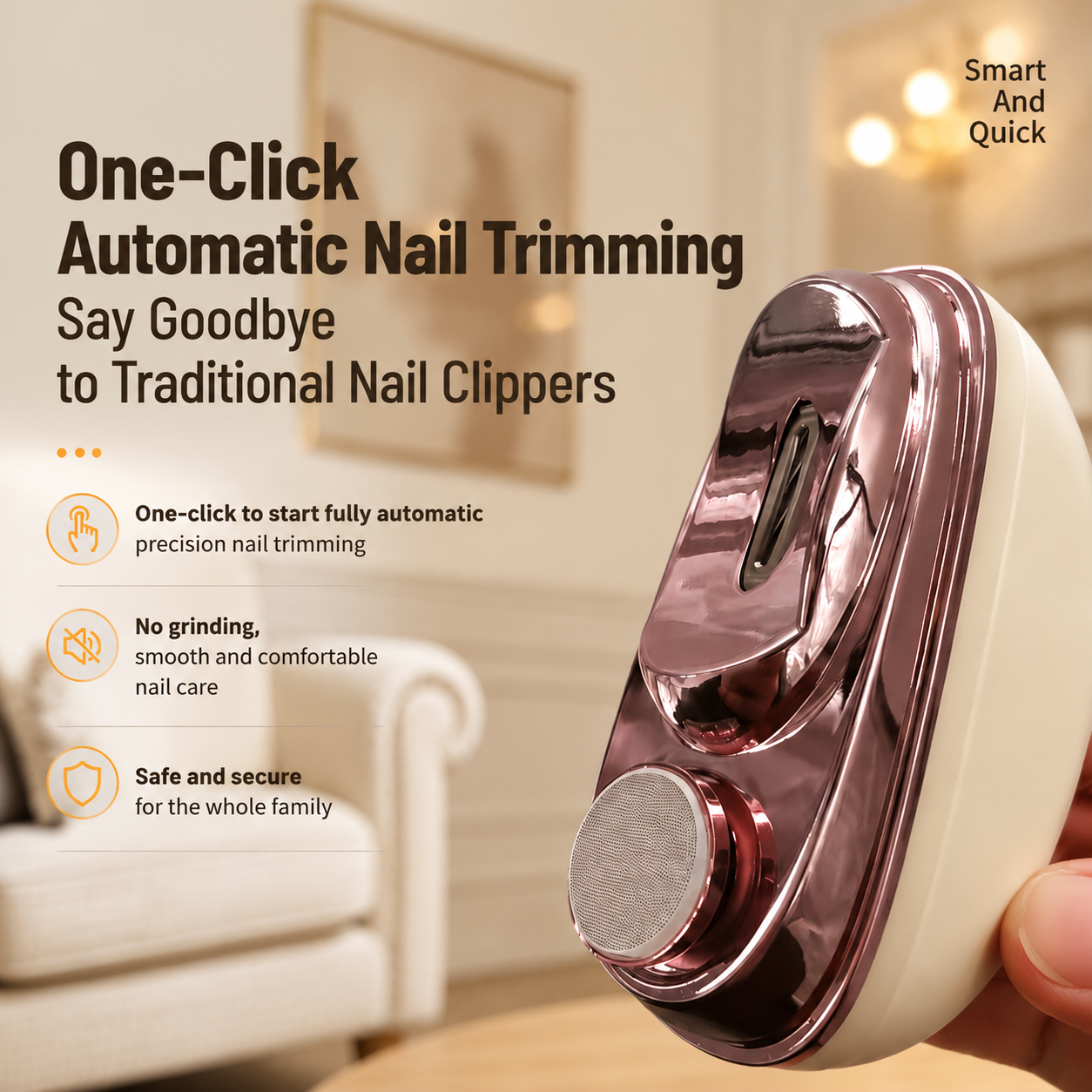 🏅 2-in-1 Smart Electric Nail Clipper & Polisher 🌟
