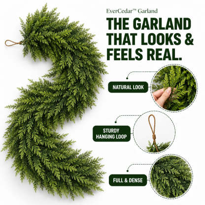 🏆2026 HOT SALE💥 Pre-lit Christmas Cedar Garland