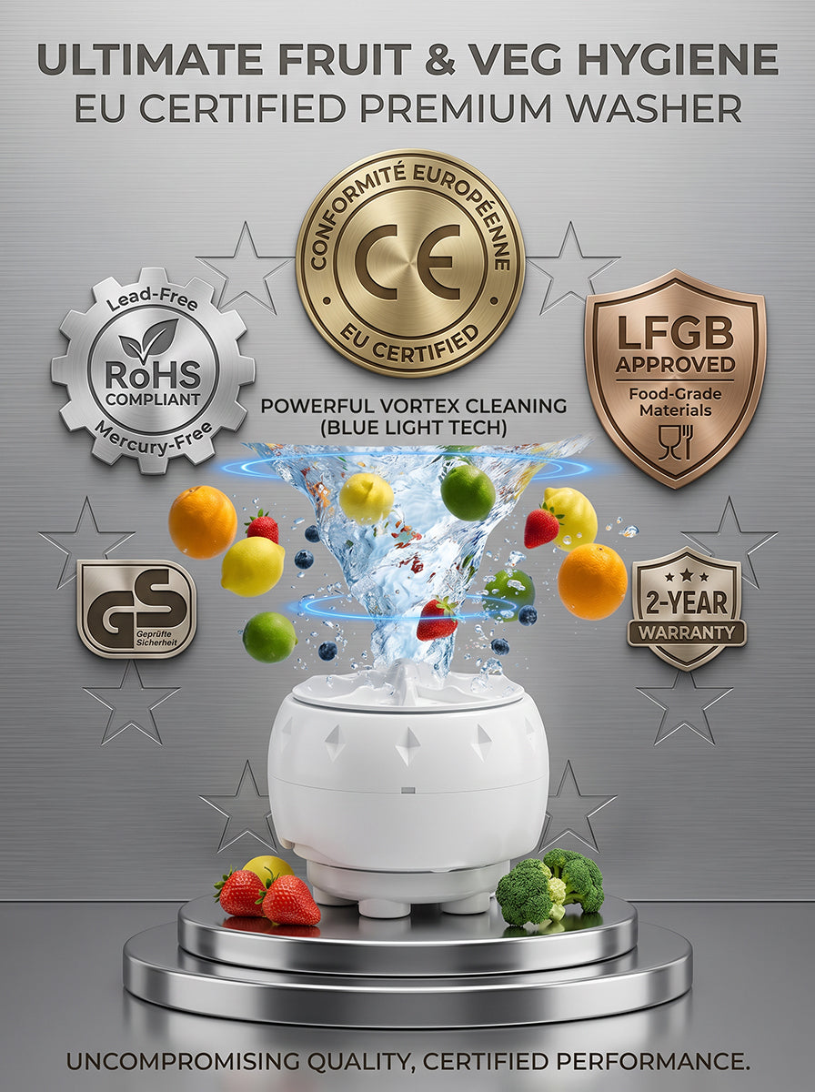 Ultrasonic Fruit Cleaner | Remove 99.9% Pesticides | Bio Tech Purifier | Silent Wash