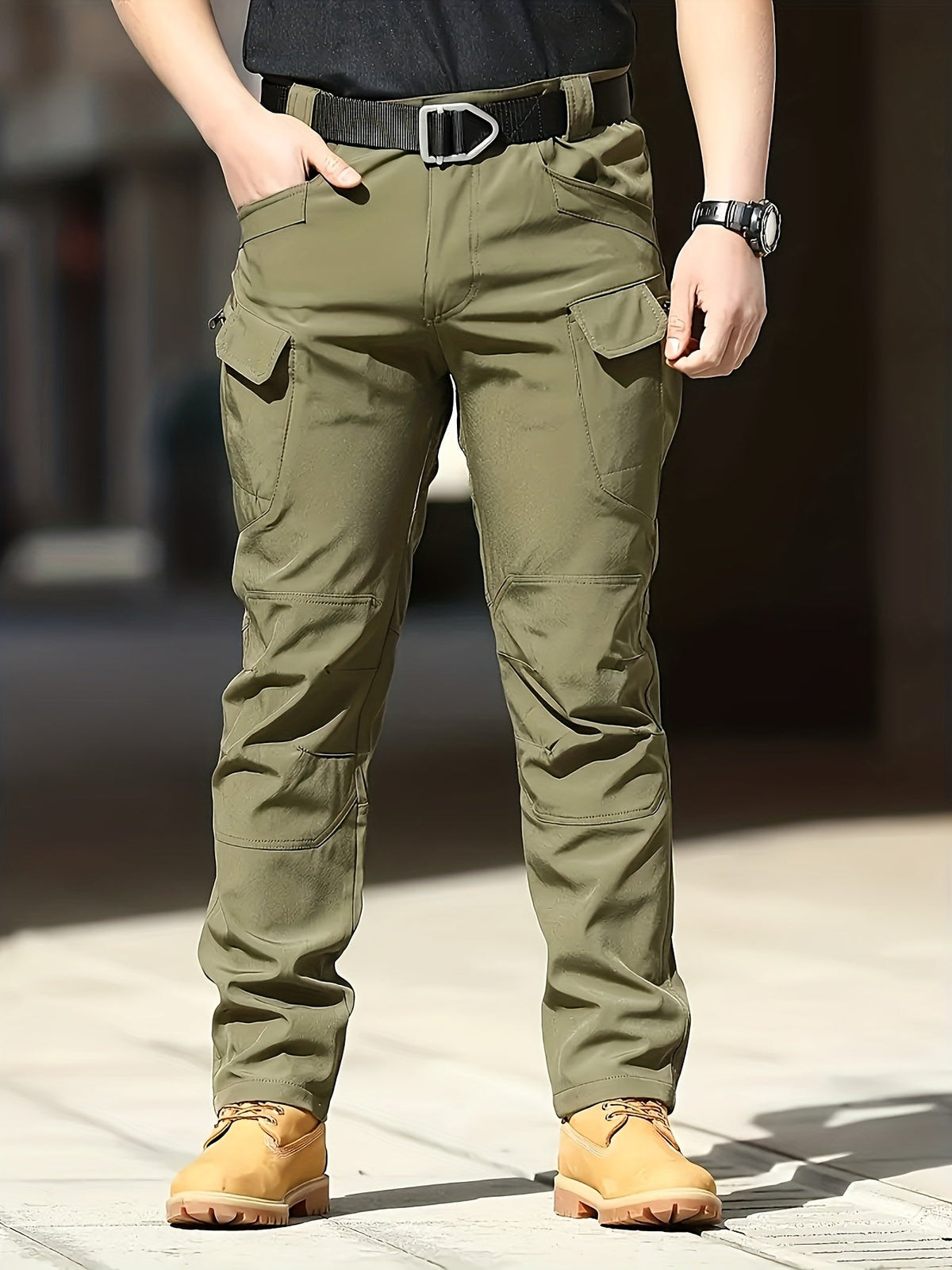 Men’s Tactical Pants – Stretch Waterproof Fabric, Durable Cargo Pants