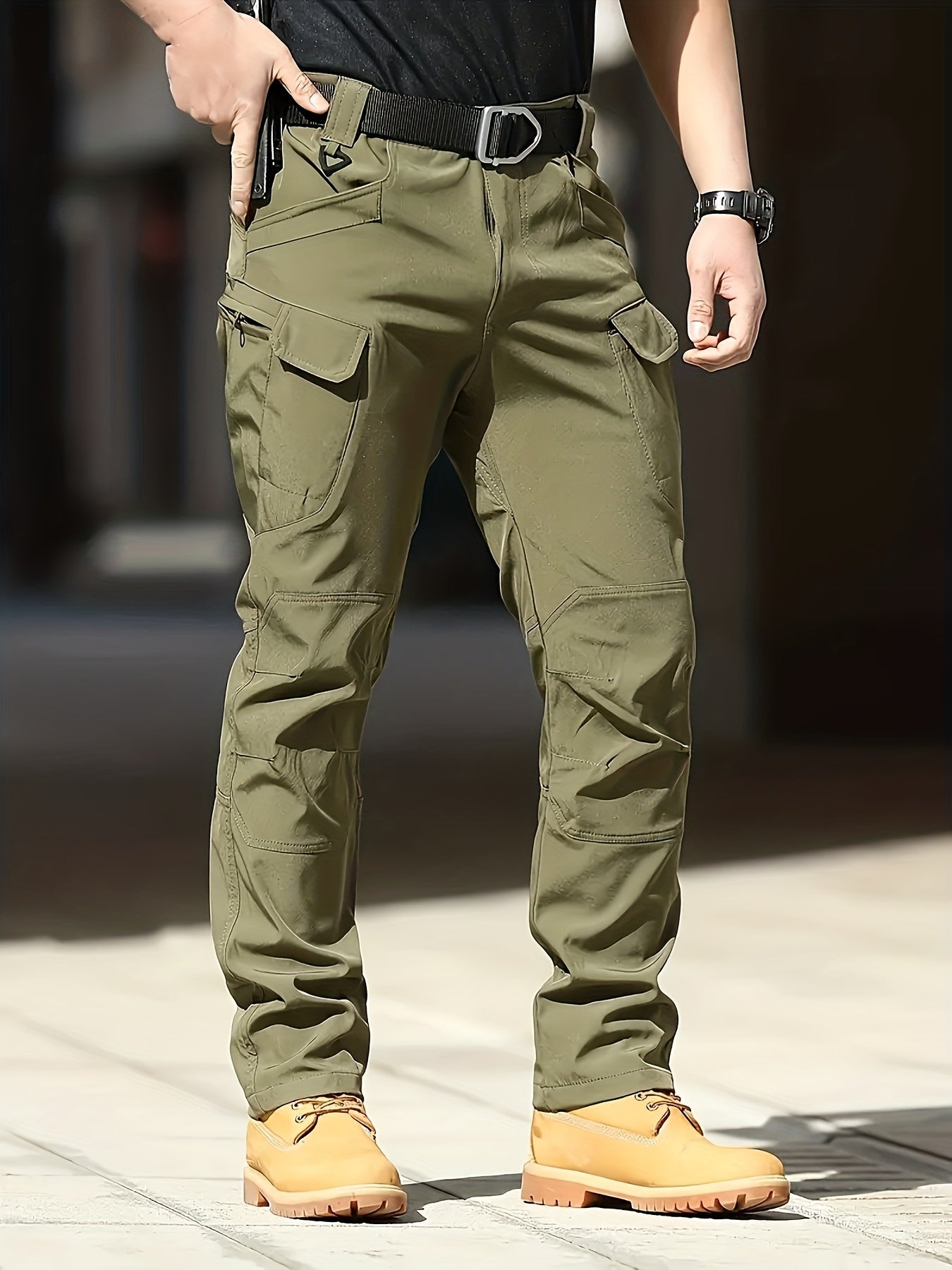 Men’s Tactical Pants – Stretch Waterproof Fabric, Durable Cargo Pants
