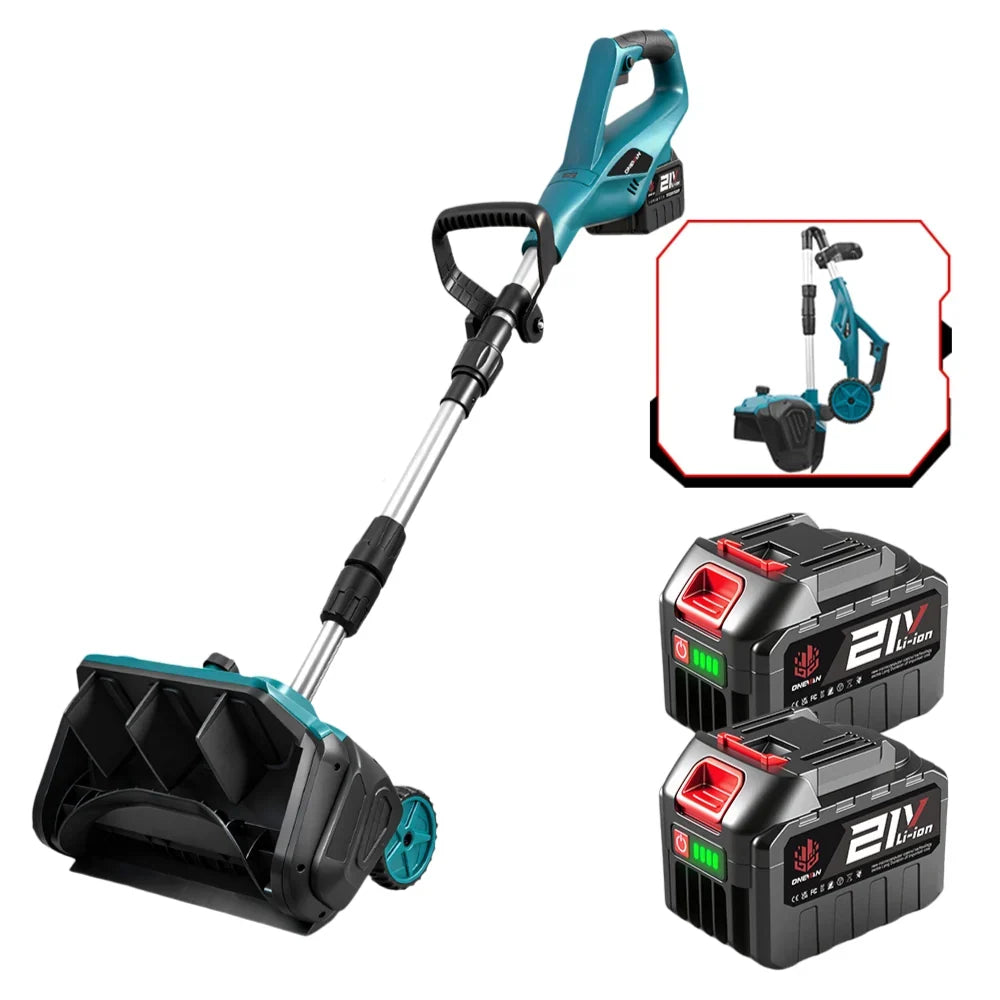 🔥52.8' Brushless Cordless Snow Shovel Foldable with Wheels | For Makita 18V Battery