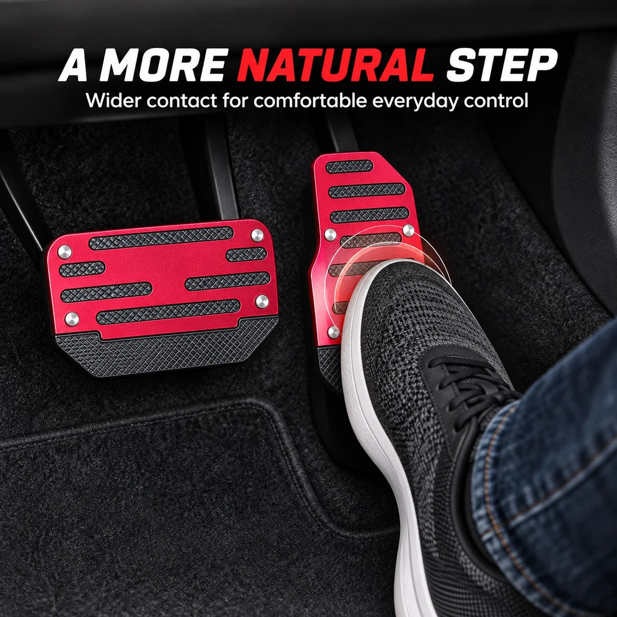 ✨ 2PCS NonSlip Universal Automatic Foot Brake Gas Cover Pad Pedal Accessories Car