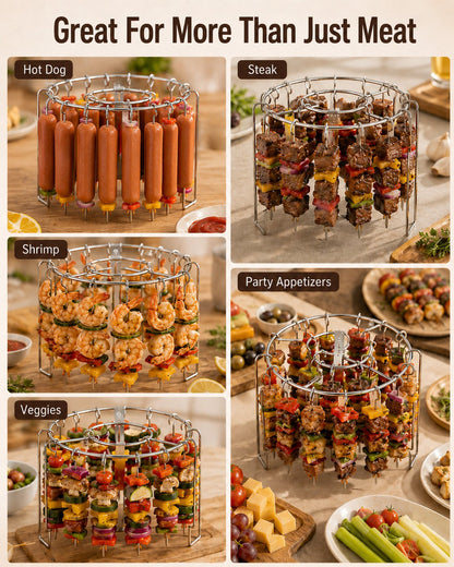 Heat-Resistant Vertical Skewers Clavo Air Fryer Rack