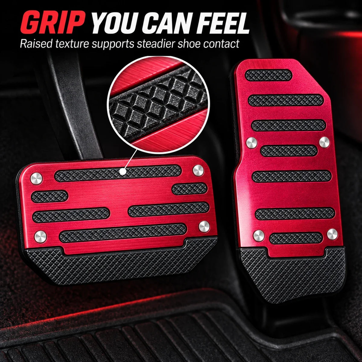 ✨ 2PCS NonSlip Universal Automatic Foot Brake Gas Cover Pad Pedal Accessories Car