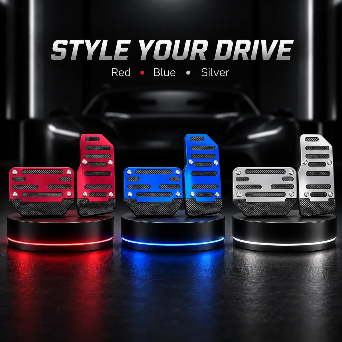 ✨ 2PCS NonSlip Universal Automatic Foot Brake Gas Cover Pad Pedal Accessories Car