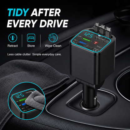 Starry Ambient Light 7-in-1 Fast Car Charger