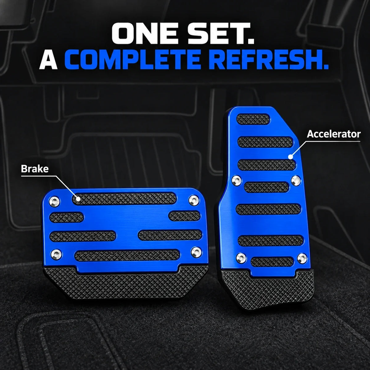 ✨ 2PCS NonSlip Universal Automatic Foot Brake Gas Cover Pad Pedal Accessories Car