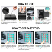 Kids’ Electronic ATM Piggy Bank – Password Money Safe with Automatic Bill Feeder