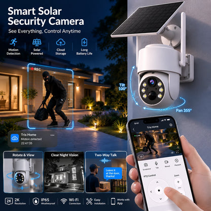 ⏰Sale 49% OFF - Solar-Powered Simulated Surveillance Camera Street Light