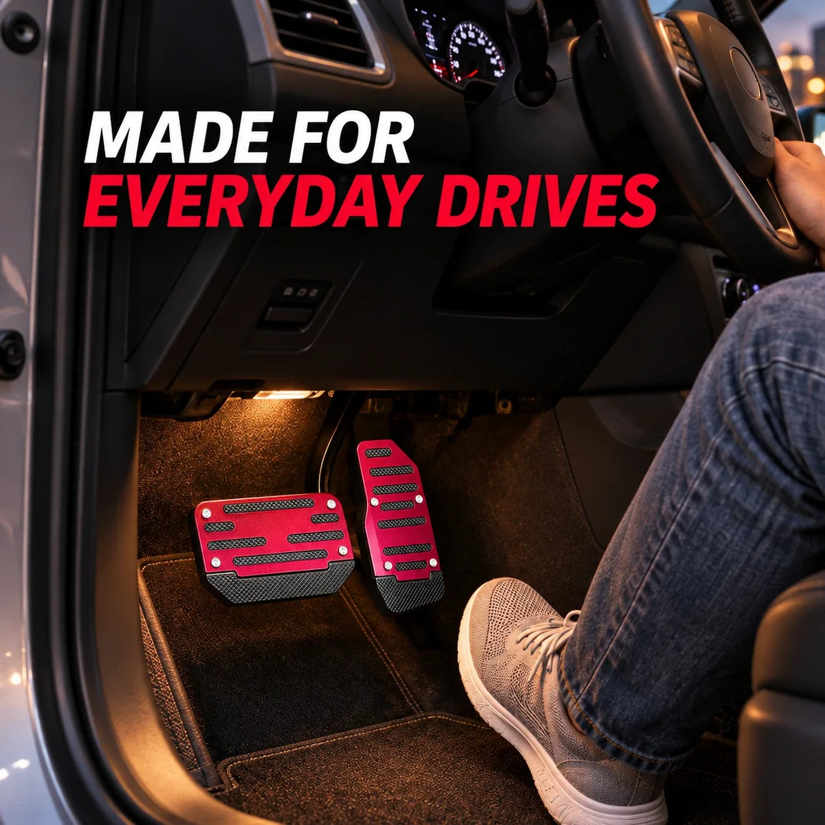 ✨ 2PCS NonSlip Universal Automatic Foot Brake Gas Cover Pad Pedal Accessories Car