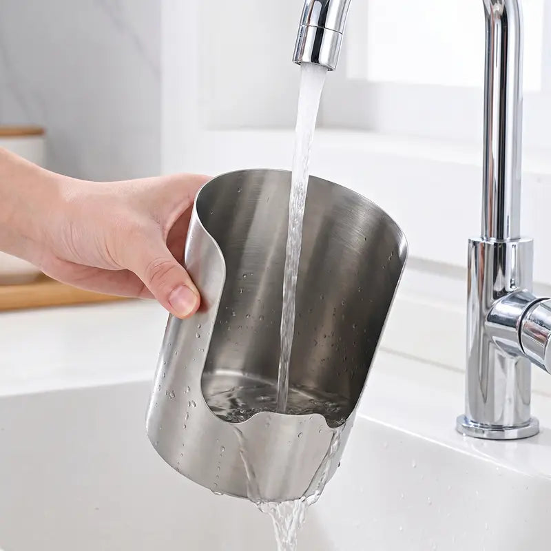Thickened Stainless Steel Utensil Organizer, Rust Resistant Easy to Clean