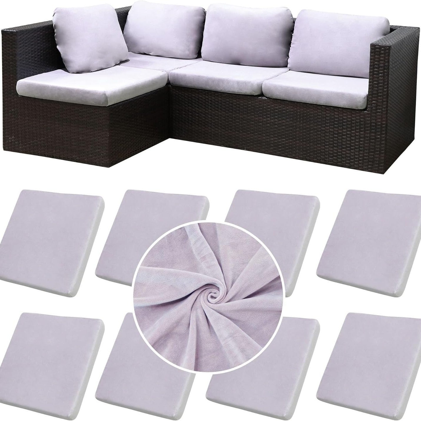 🪑 Stretch Sofa Cushion Covers — Only $9.99 Per Cover