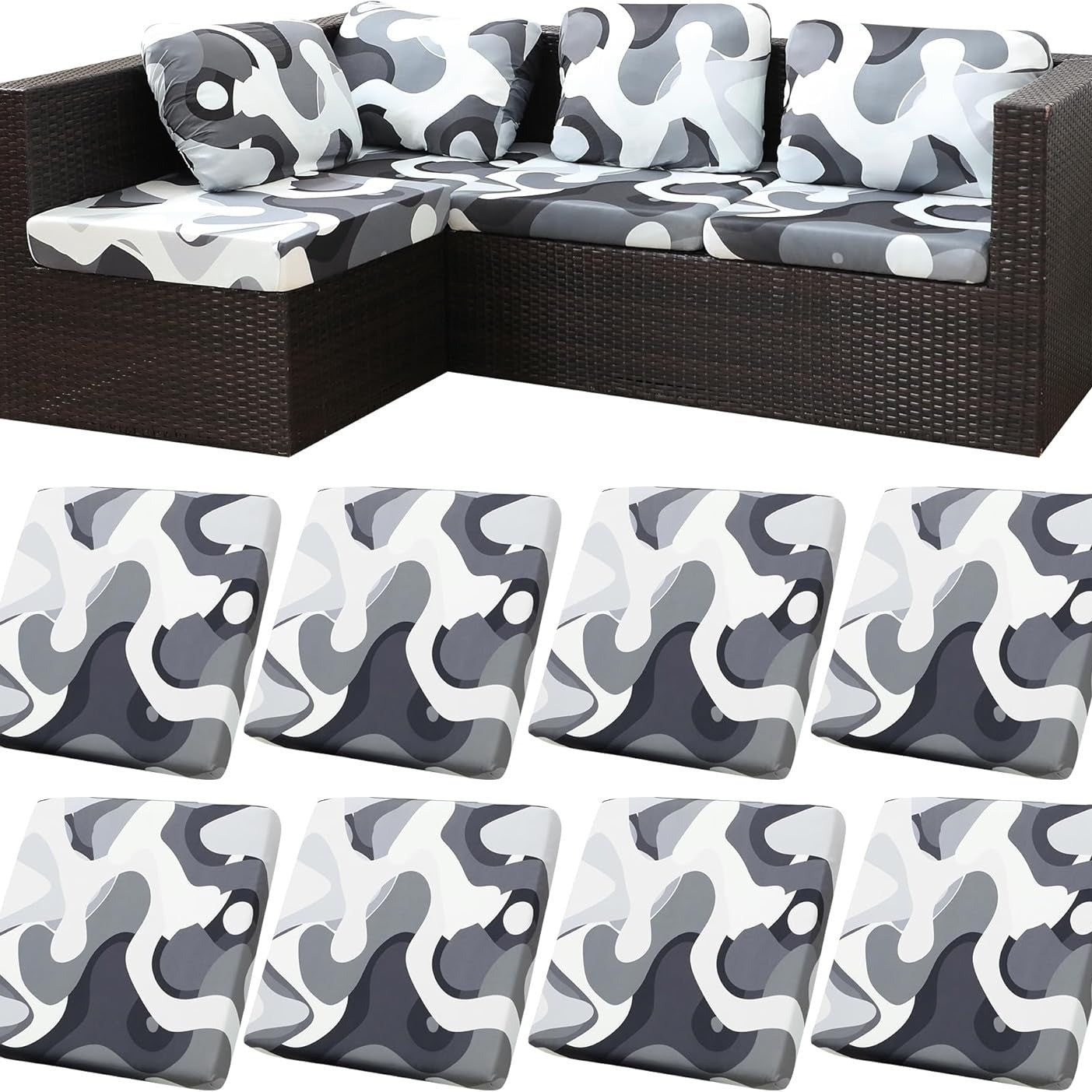 🪑 Stretch Sofa Cushion Covers — Only $9.99 Per Cover