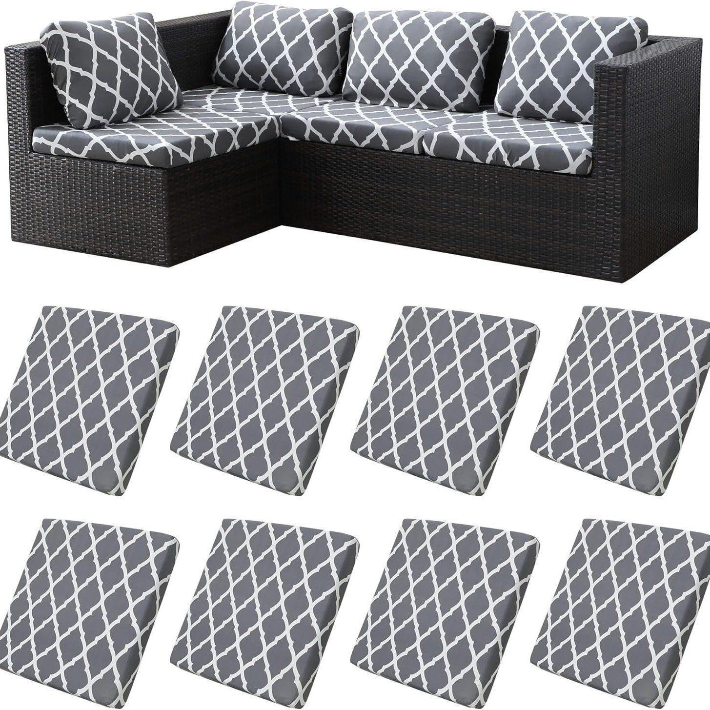 🪑 Stretch Sofa Cushion Covers — Only $9.99 Per Cover