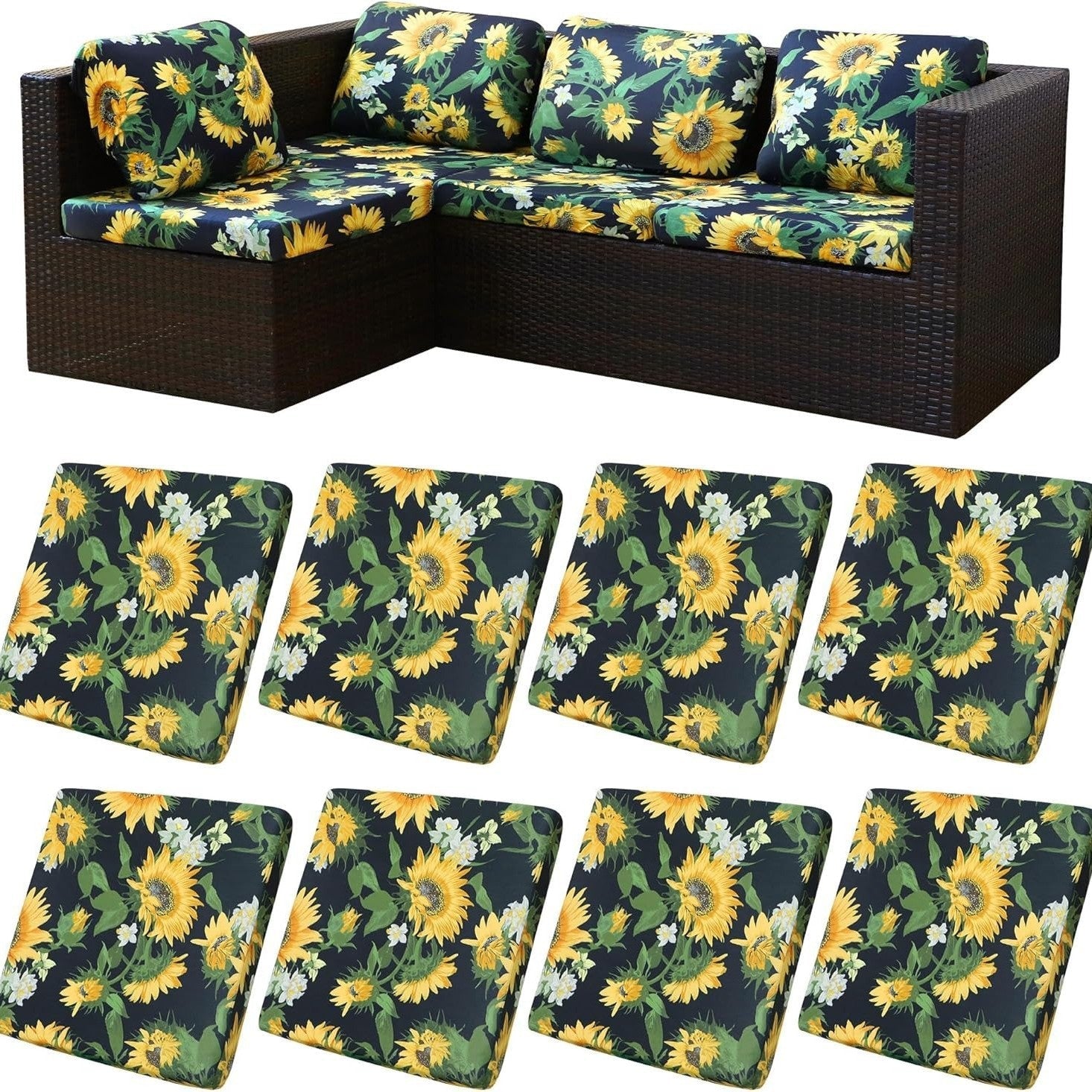 🪑 Stretch Sofa Cushion Covers — Only $9.99 Per Cover