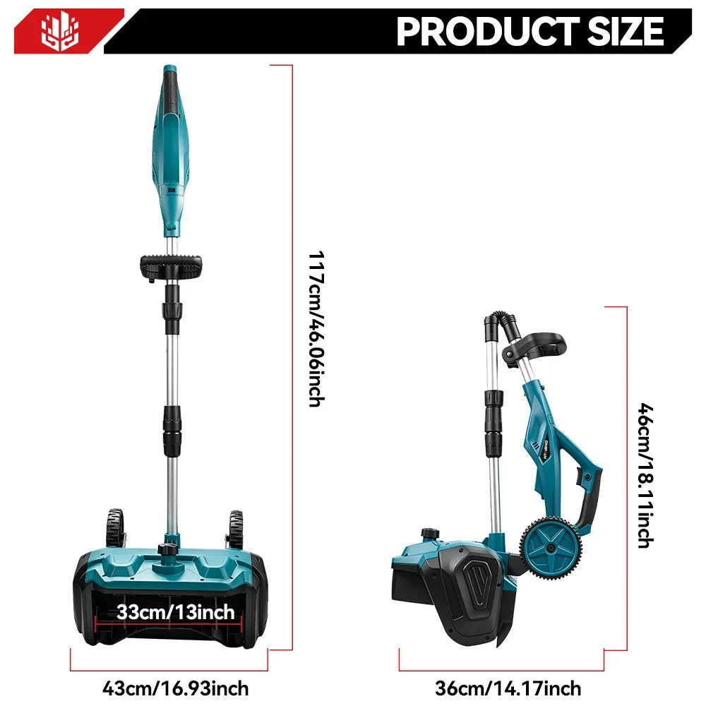 🔥52.8' Brushless Cordless Snow Shovel Foldable with Wheels | For Makita 18V Battery