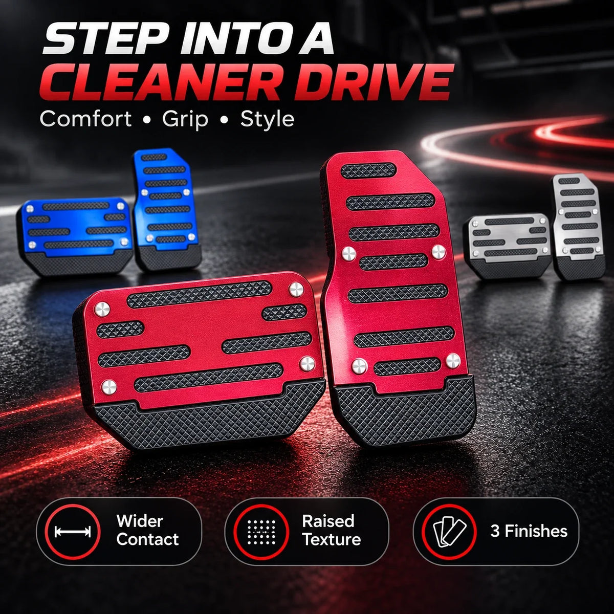 ✨ 2PCS NonSlip Universal Automatic Foot Brake Gas Cover Pad Pedal Accessories Car