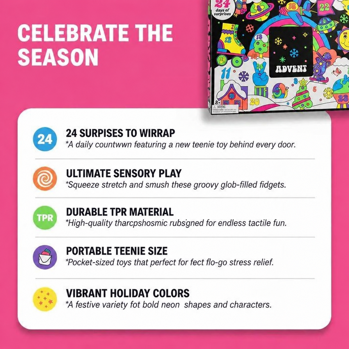 🔥Hot Sale 40% OFF🎁Squishmas Advent Calendar - 2026 Edition