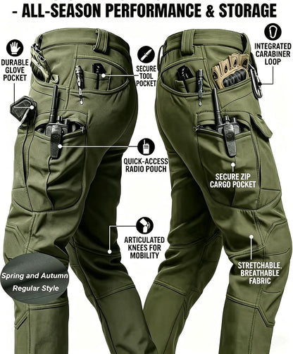Men’s Tactical Pants – Stretch Waterproof Fabric, Durable Cargo Pants
