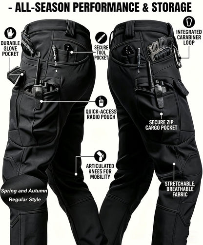 Men’s Tactical Pants – Stretch Waterproof Fabric, Durable Cargo Pants