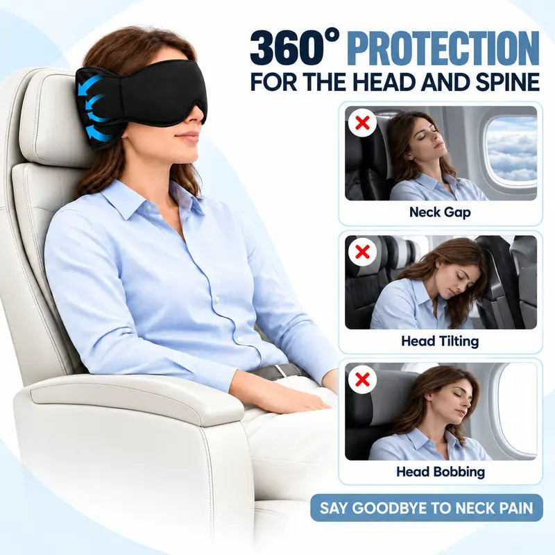 3-in-1 Airplane Sleep Support System - Carry On-Friendly Travel Bedding Accessory Set 💤