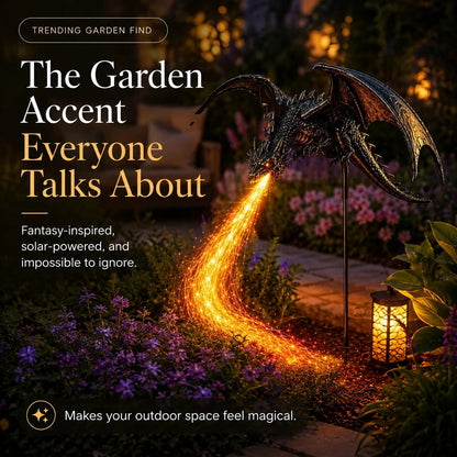 🔥 47% OFF | Solar Fire-Breathing Dragon Garden Stake Light 🐉