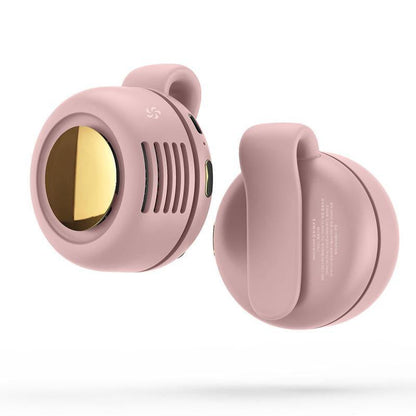 Portable Silent Mini Bladeless Electric Fan with Rotating Body and Three-Speed Adjustable Silent Cooling