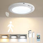 Upgraded Wireless Rechargeable Motion Sensor Ceiling Light with Remote