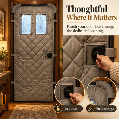 🏠❄️ Magnetic Thermal Door Curtain | Keep the Cold Out & Warmth In! 🧲🔥