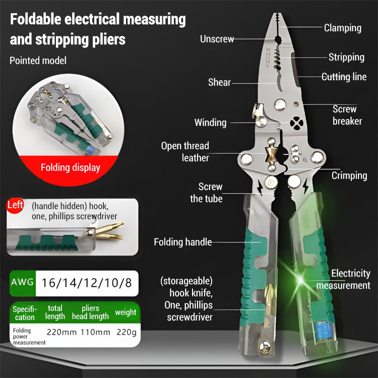 💯【Father’s Day Flash Sale – 50% OFF】⚡Intelligent anti-electric shock multifunctional safety tester wire stripper