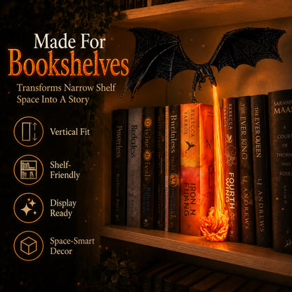 🔥 Fire-Breathing Dragon Bookshelf Lamp🐉