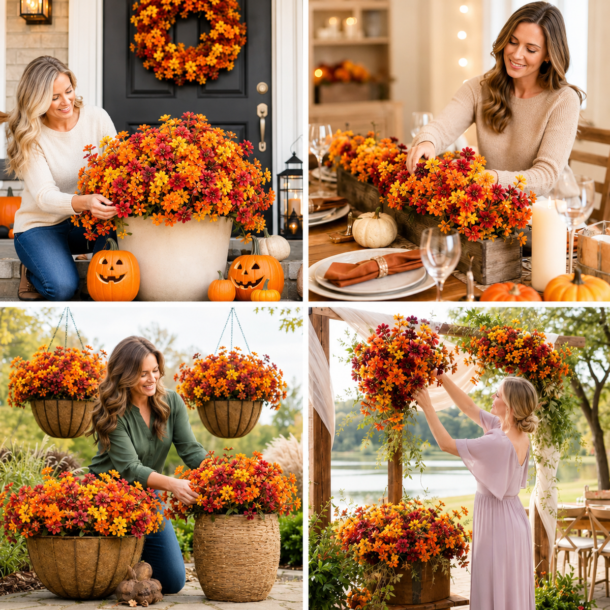🎁  Last Day 50% OFF - Fall Artificial Flowers For Halloween &amp; Autumn Decor