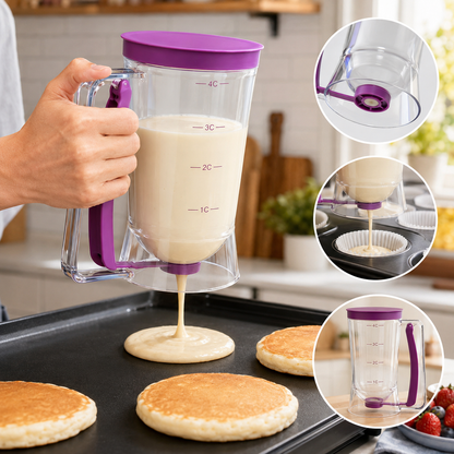 🎉🧁Easy-Pour Pancake & Cupcake Batter Dispenser