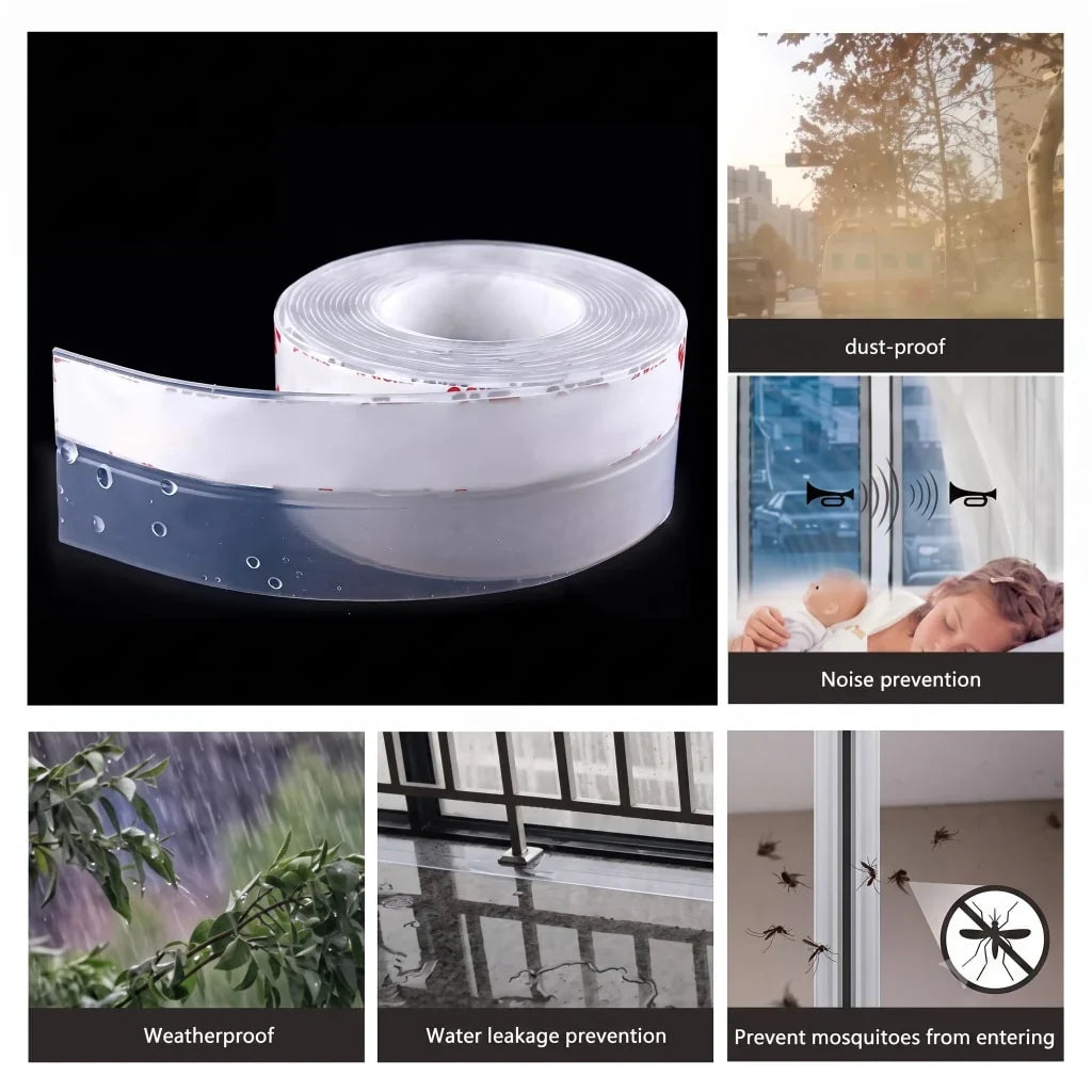 🏡 Universal Door Gap Seal Tape | Block Drafts, Dust & Bugs Instantly