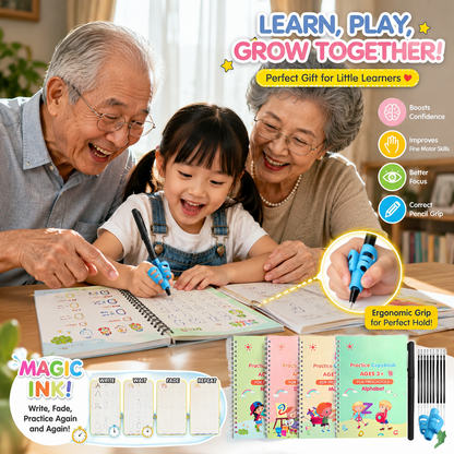 Kids Practice Copybook Set (4Pcs/Set)