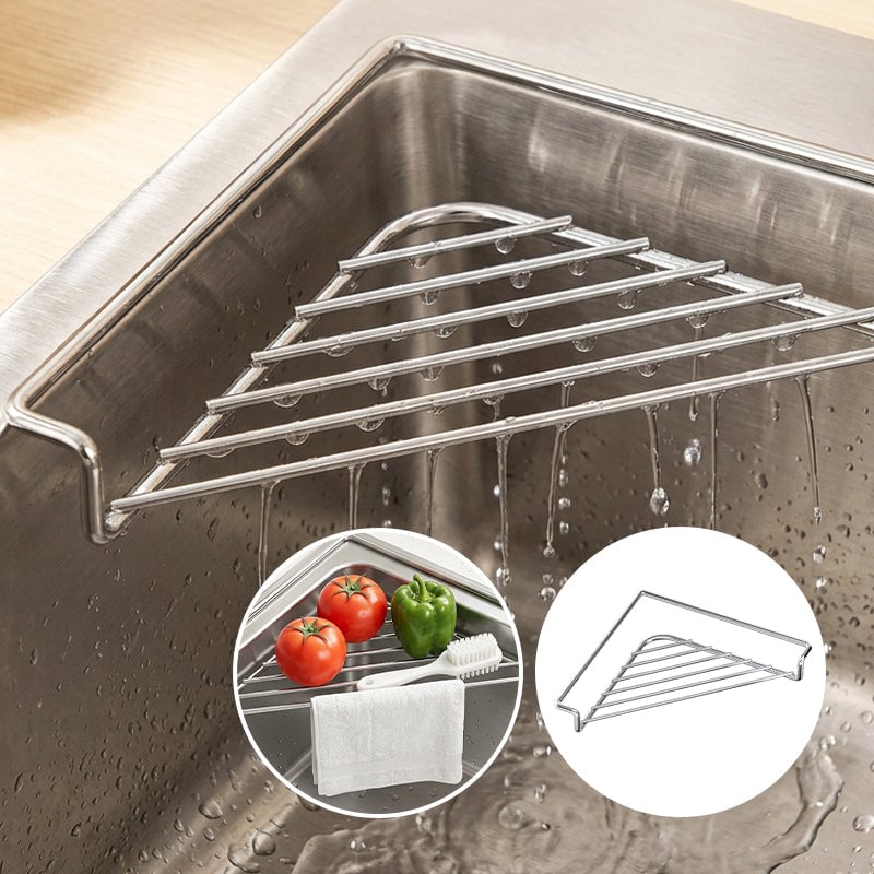 Triangular Stainless Steel Draining Rack