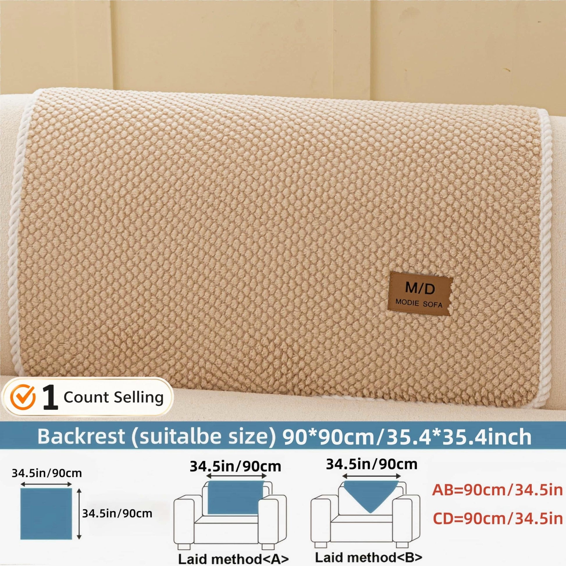 🛋️ Removable Sofa Cover – Washable Non-Slip Couch Protector 🐾