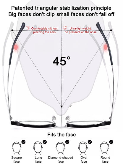 Auto-focus blue light blocking reading glasses