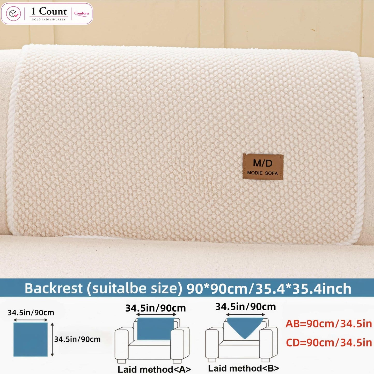🛋️ Removable Sofa Cover – Washable Non-Slip Couch Protector 🐾