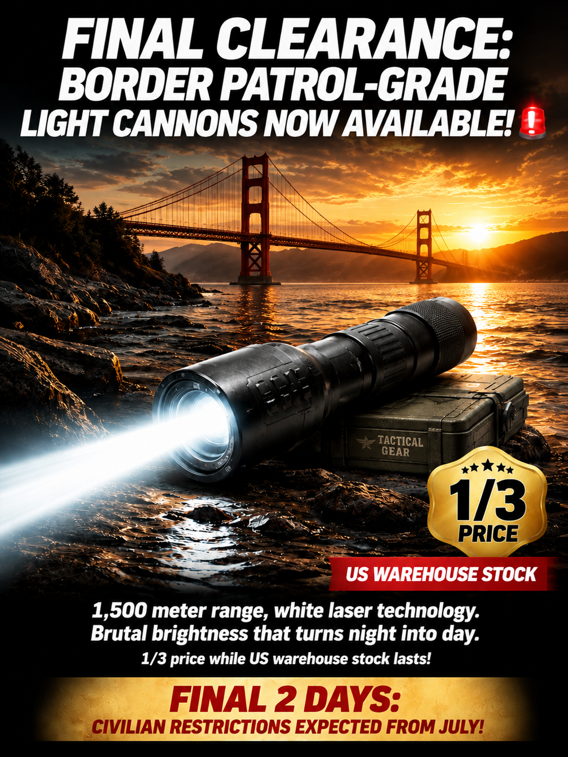 🔥Hot Sale🔦High Power Zoomable White Laser Flashlight